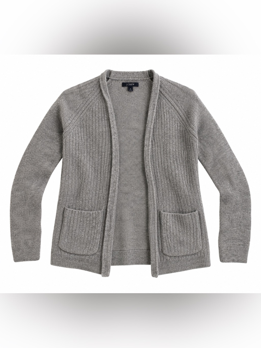 J. Crew gray wool-like long sleeve cardigan